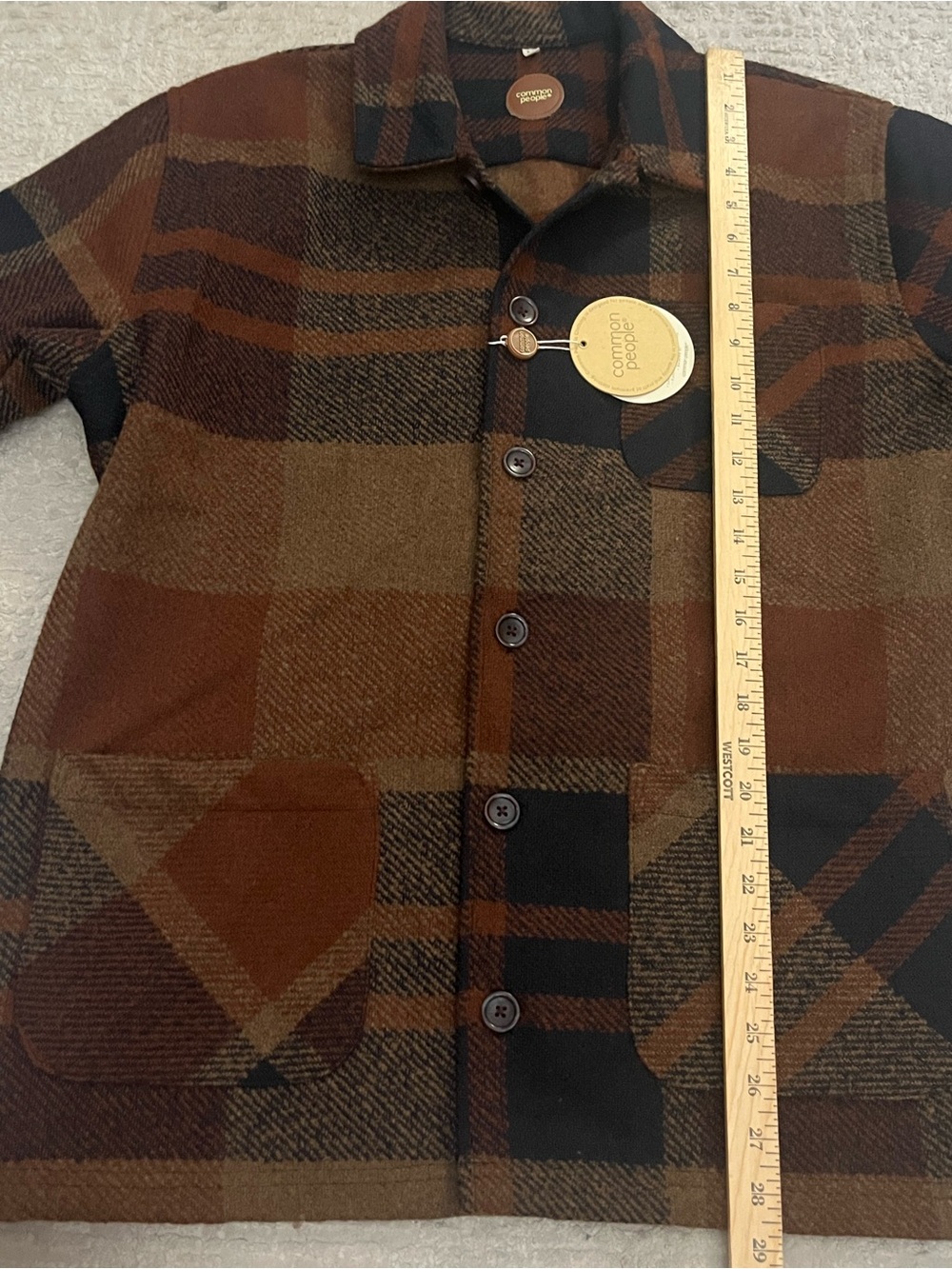 NWT Common People Jacob 3 Pocket Shacket - Picture 7 of 9
